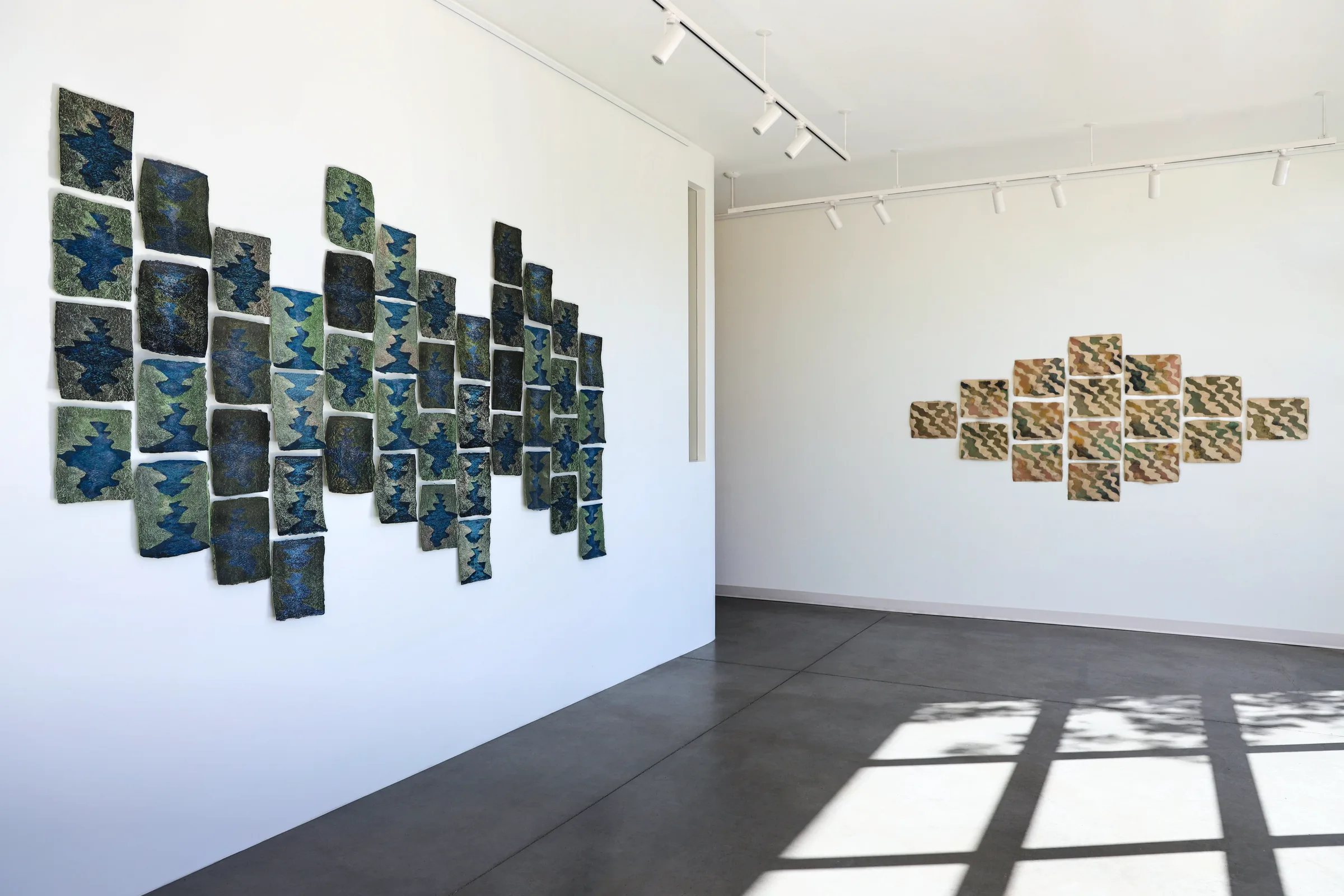 Installation view of In Land at Echo Arts, Bozeman