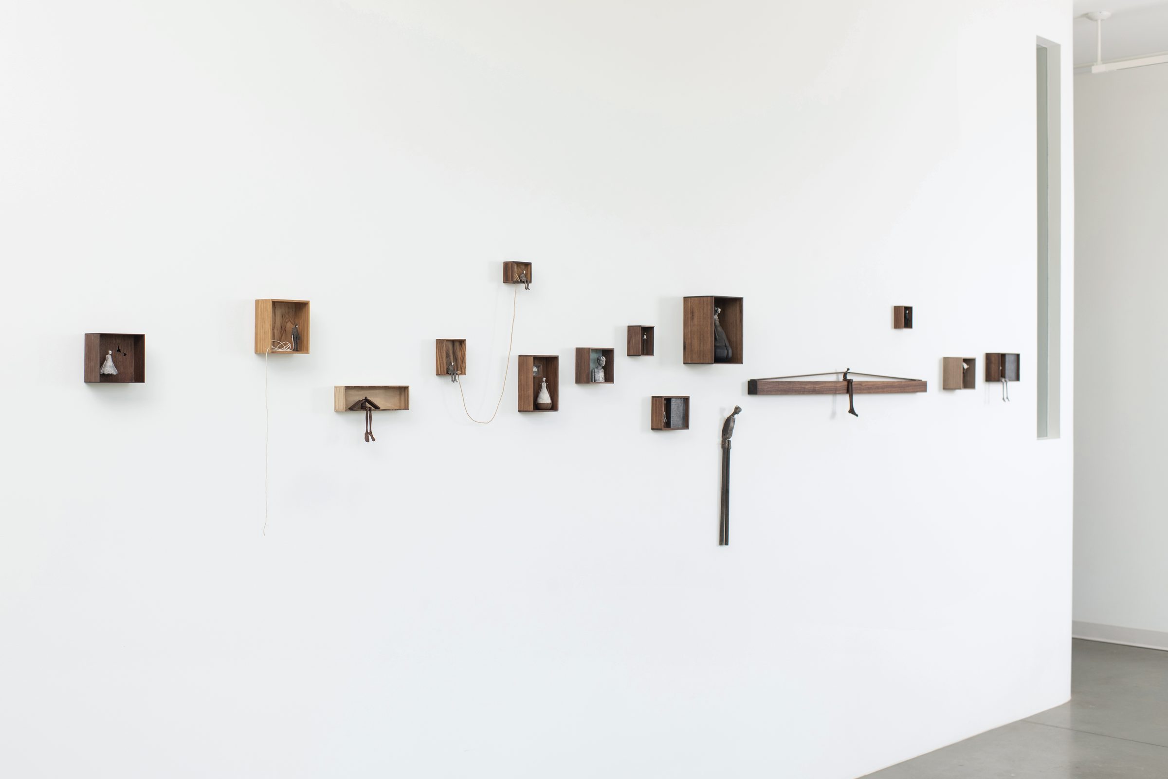 Installation view of Echoes of Home at Echo Arts, Bozeman