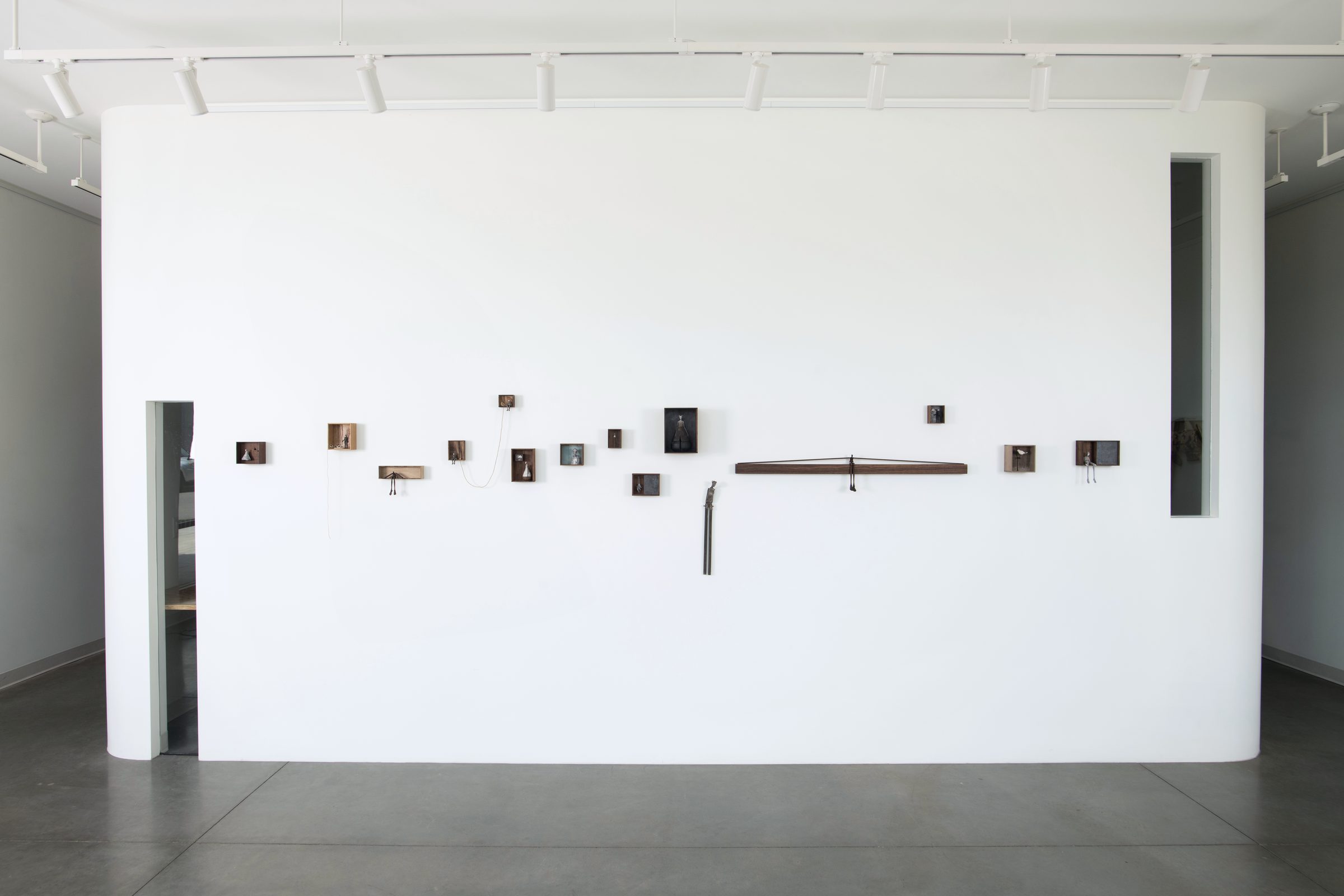 Installation view of Echoes of Home at Echo Arts, Bozeman