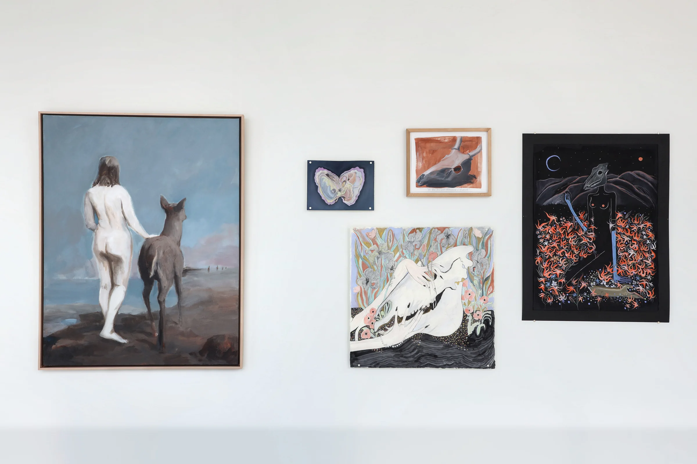 Installation view of Flowers in Hell at Echo Arts, Bozeman
