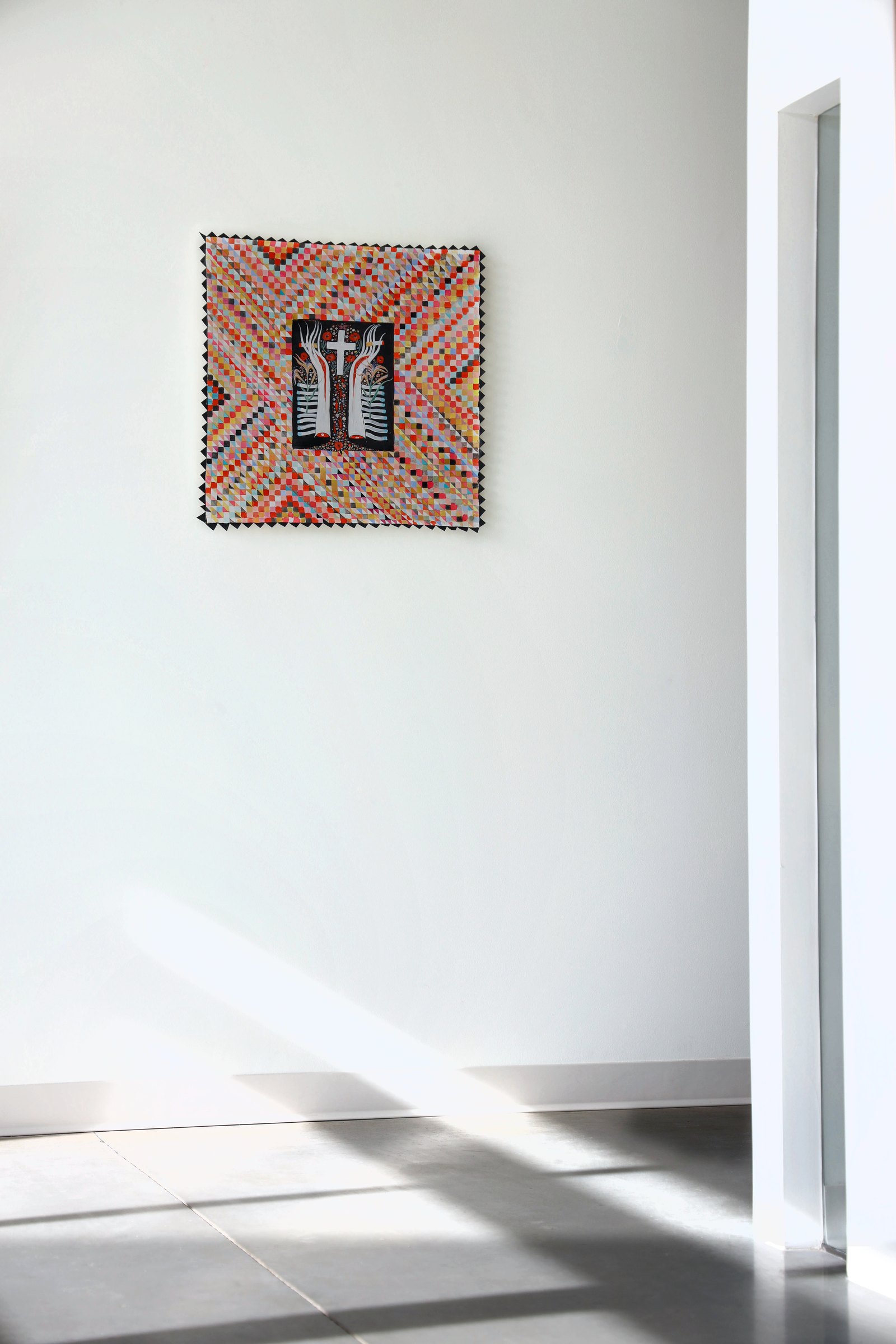 Installation view of Flowers in Hell at Echo Arts, Bozeman