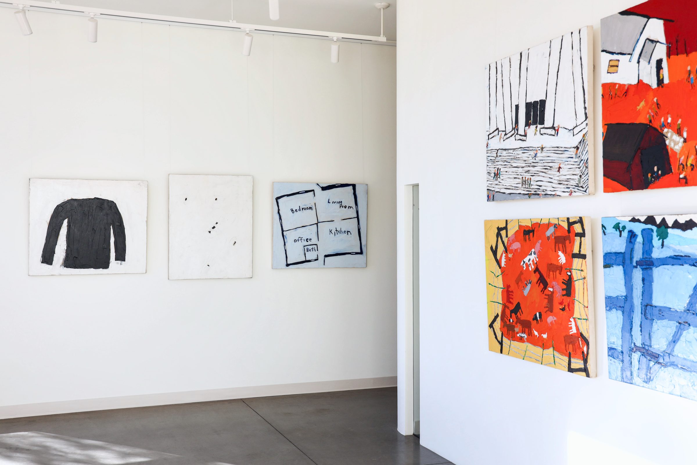 Installation view of Where We Live at Echo Arts, Bozeman