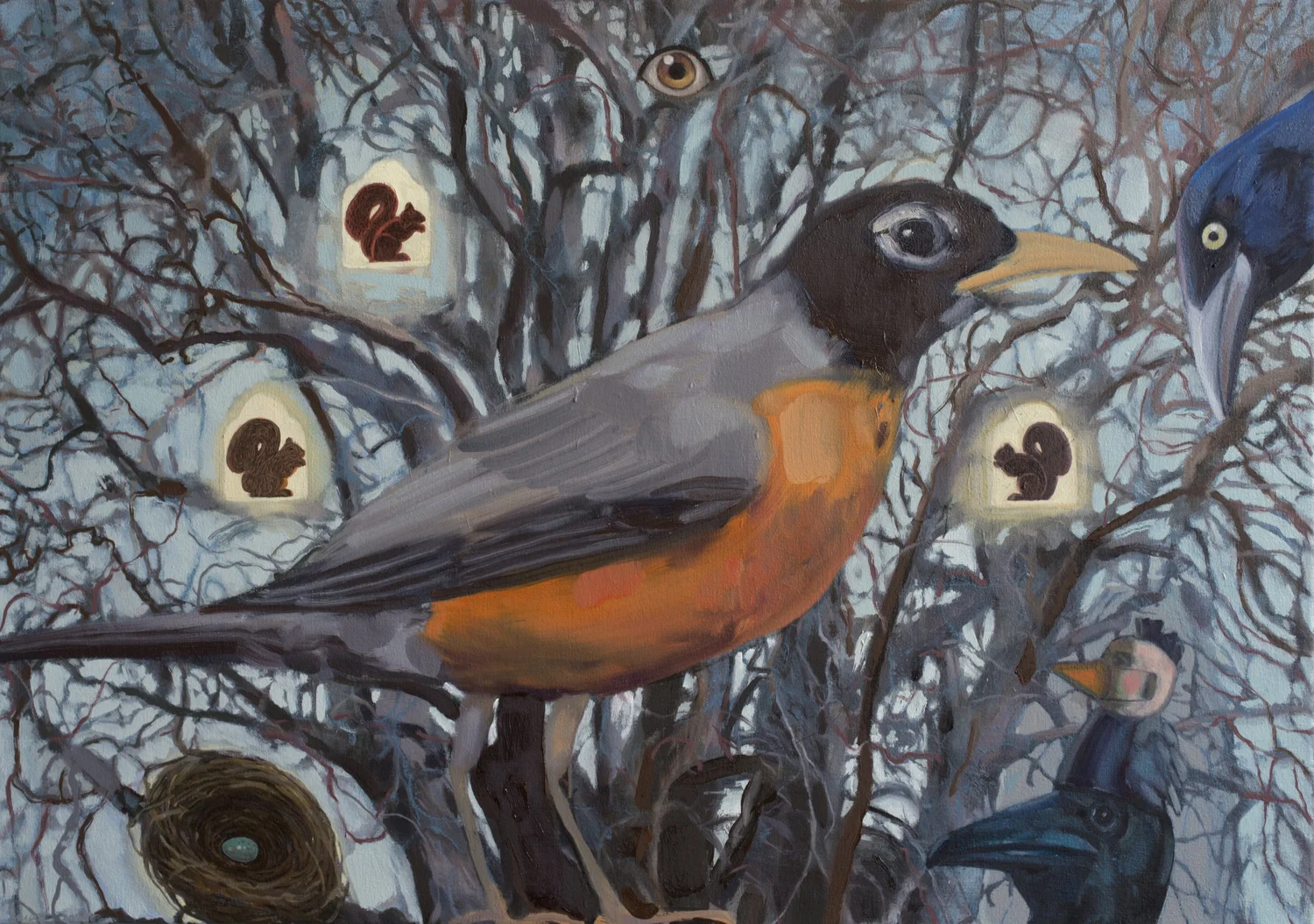 Birds and Bodhisattva Squirrels