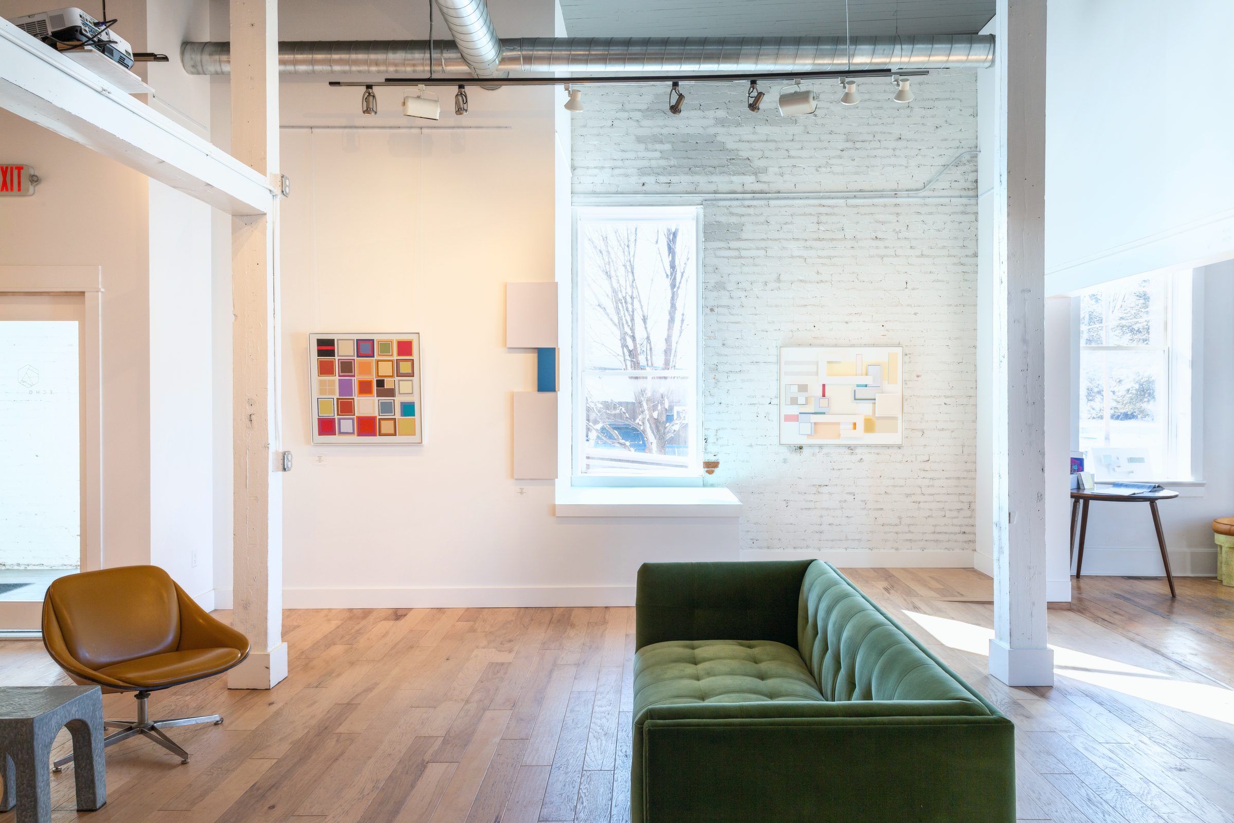 Installation view of The Choreography of Color at Echo Arts, Bozeman